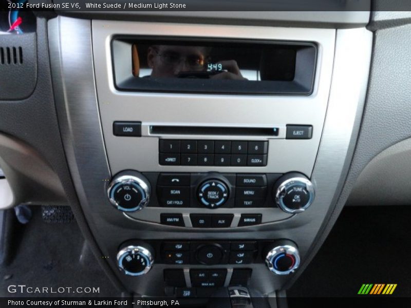 White Suede / Medium Light Stone 2012 Ford Fusion SE V6