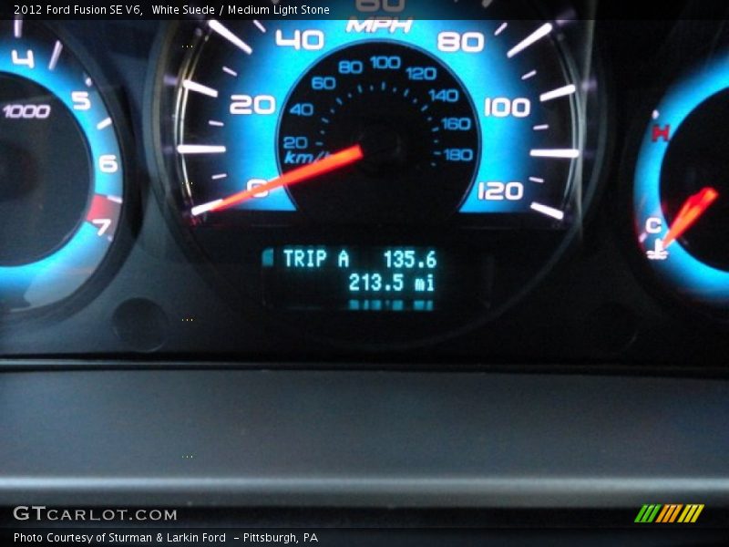 White Suede / Medium Light Stone 2012 Ford Fusion SE V6