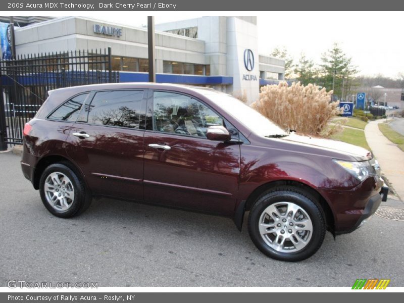 Dark Cherry Pearl / Ebony 2009 Acura MDX Technology