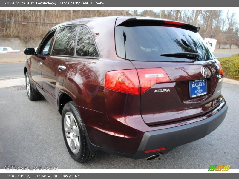 Dark Cherry Pearl / Ebony 2009 Acura MDX Technology
