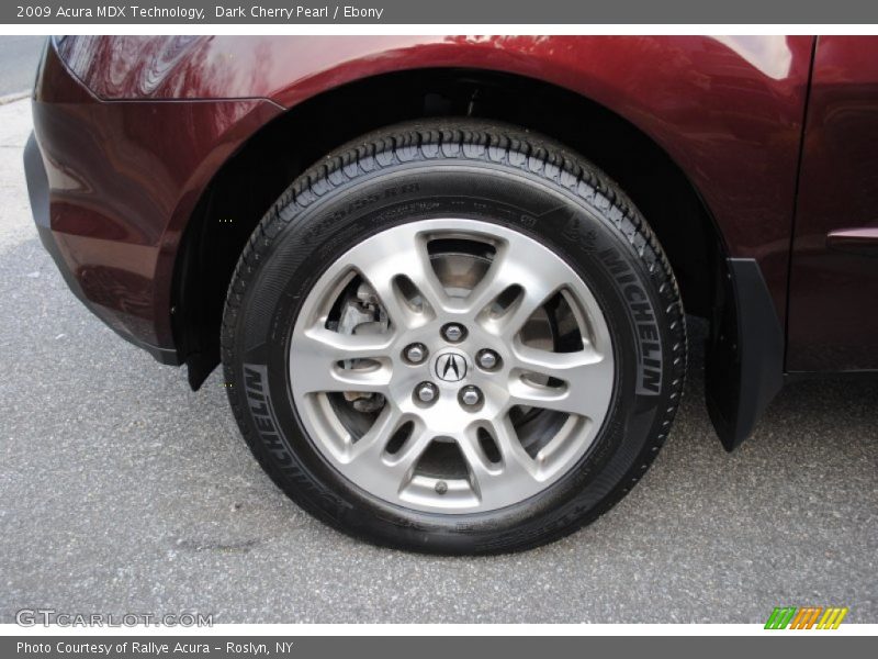 Dark Cherry Pearl / Ebony 2009 Acura MDX Technology