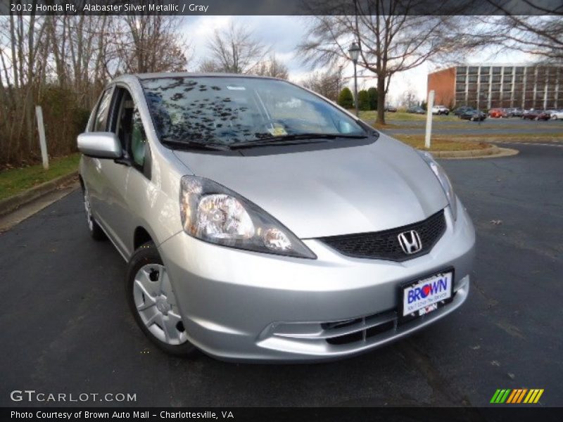 Alabaster Silver Metallic / Gray 2012 Honda Fit