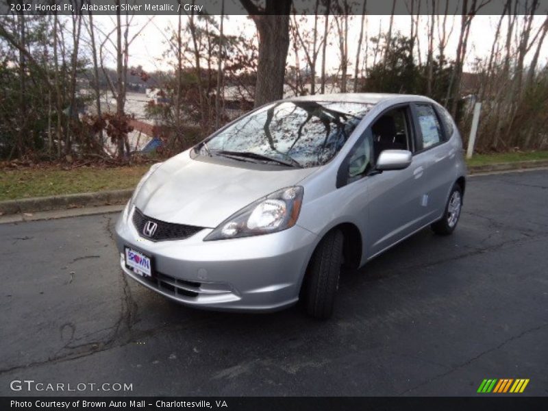 Alabaster Silver Metallic / Gray 2012 Honda Fit