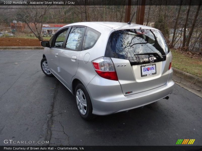 Alabaster Silver Metallic / Gray 2012 Honda Fit