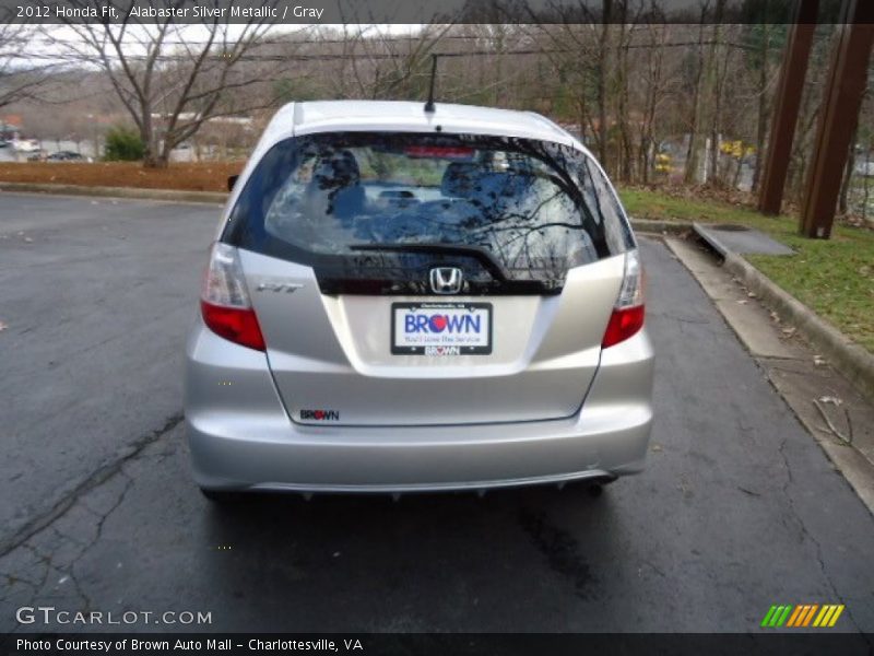 Alabaster Silver Metallic / Gray 2012 Honda Fit