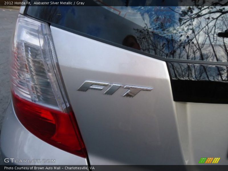 Alabaster Silver Metallic / Gray 2012 Honda Fit