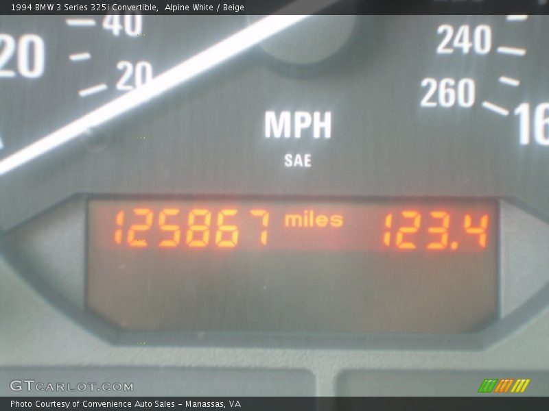 Alpine White / Beige 1994 BMW 3 Series 325i Convertible