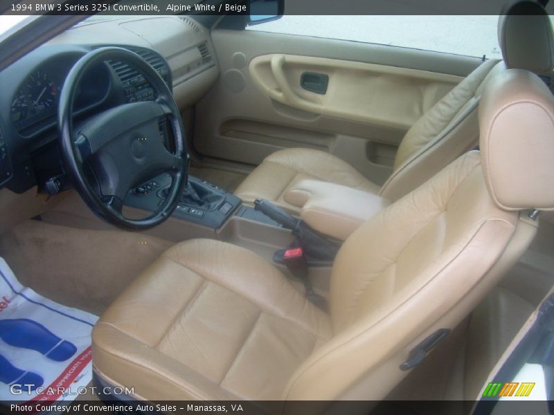 Alpine White / Beige 1994 BMW 3 Series 325i Convertible