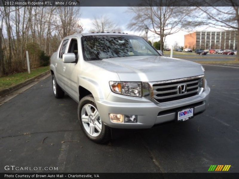 White / Gray 2012 Honda Ridgeline RTL