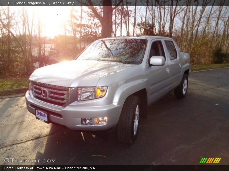 White / Gray 2012 Honda Ridgeline RTL