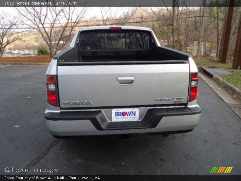 White / Gray 2012 Honda Ridgeline RTL