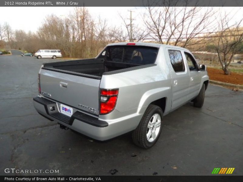 White / Gray 2012 Honda Ridgeline RTL