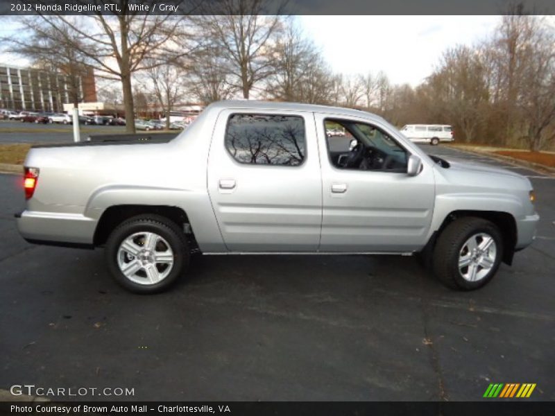 White / Gray 2012 Honda Ridgeline RTL