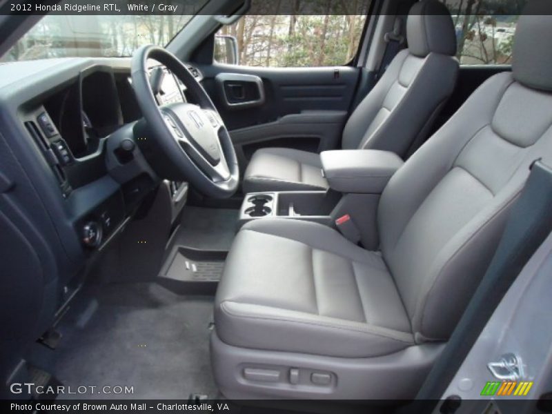 White / Gray 2012 Honda Ridgeline RTL