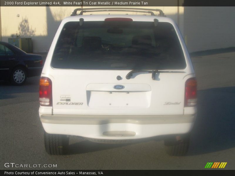 White Pearl Tri Coat Metallic / Medium Prairie Tan 2000 Ford Explorer Limited 4x4