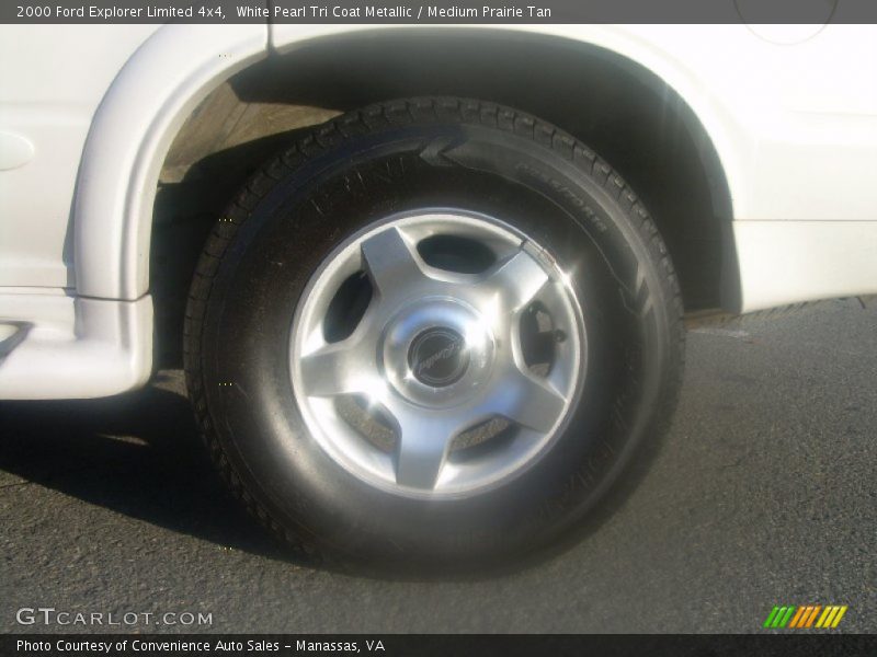 White Pearl Tri Coat Metallic / Medium Prairie Tan 2000 Ford Explorer Limited 4x4