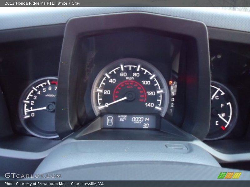  2012 Ridgeline RTL RTL Gauges