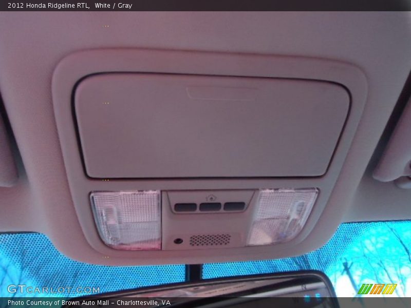 White / Gray 2012 Honda Ridgeline RTL