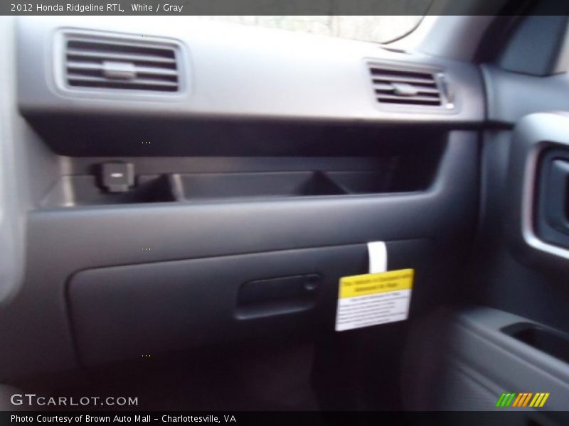White / Gray 2012 Honda Ridgeline RTL