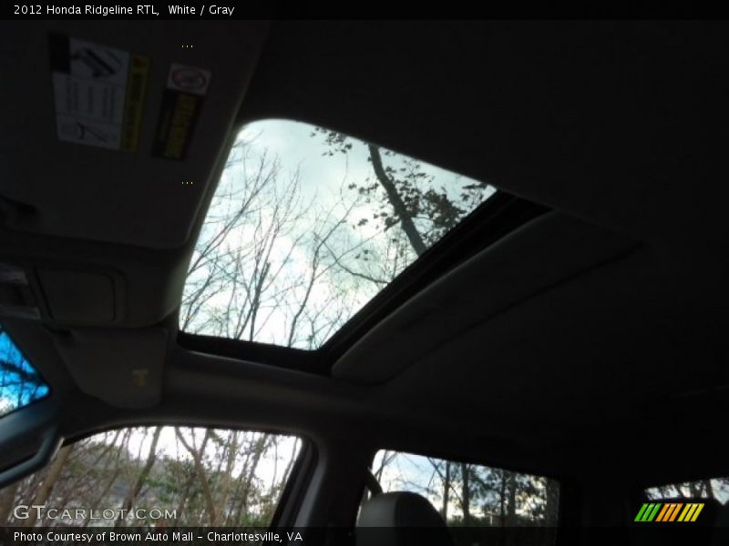 White / Gray 2012 Honda Ridgeline RTL