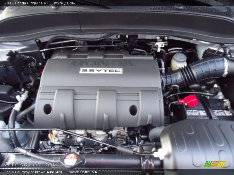 White / Gray 2012 Honda Ridgeline RTL