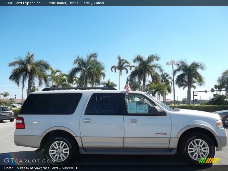 White Suede / Camel 2008 Ford Expedition EL Eddie Bauer