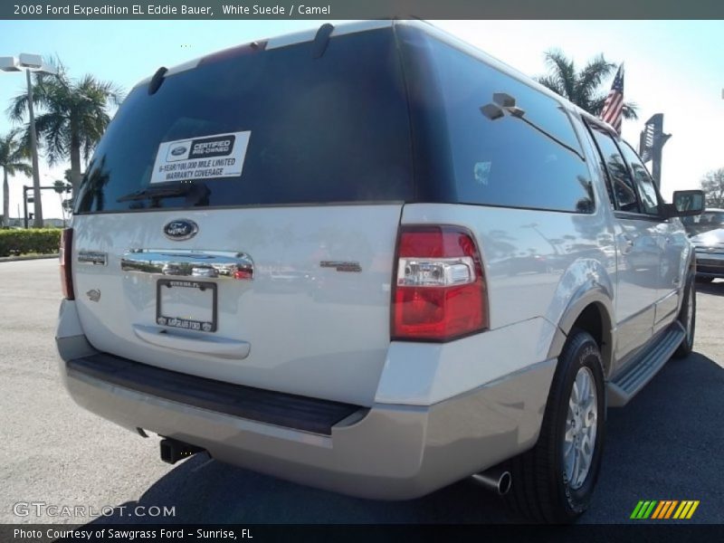 White Suede / Camel 2008 Ford Expedition EL Eddie Bauer