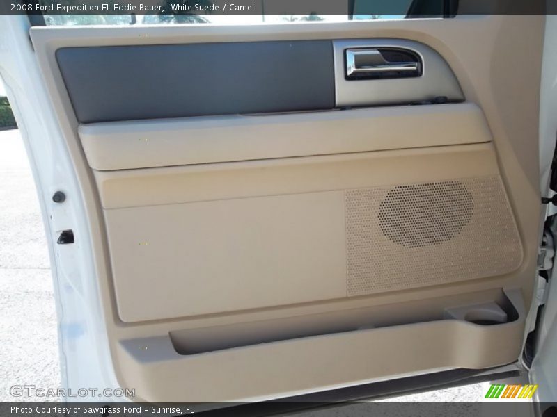 White Suede / Camel 2008 Ford Expedition EL Eddie Bauer