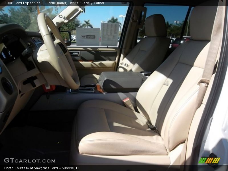 White Suede / Camel 2008 Ford Expedition EL Eddie Bauer
