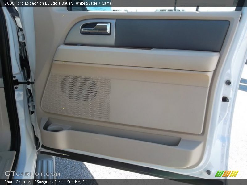 White Suede / Camel 2008 Ford Expedition EL Eddie Bauer
