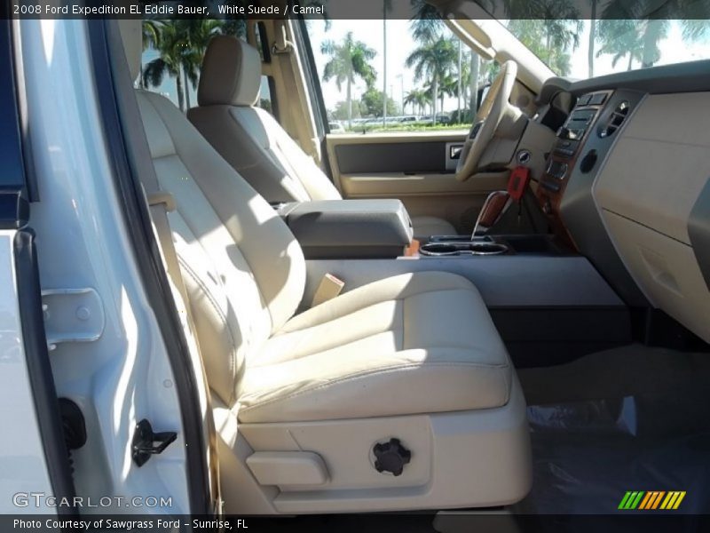 White Suede / Camel 2008 Ford Expedition EL Eddie Bauer