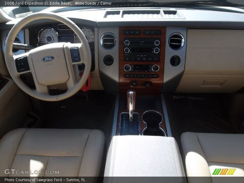 White Suede / Camel 2008 Ford Expedition EL Eddie Bauer