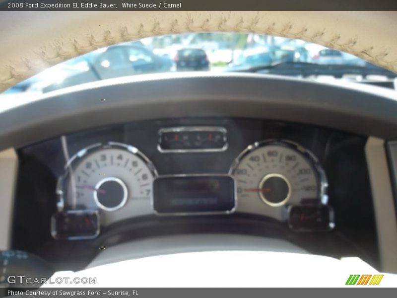 White Suede / Camel 2008 Ford Expedition EL Eddie Bauer