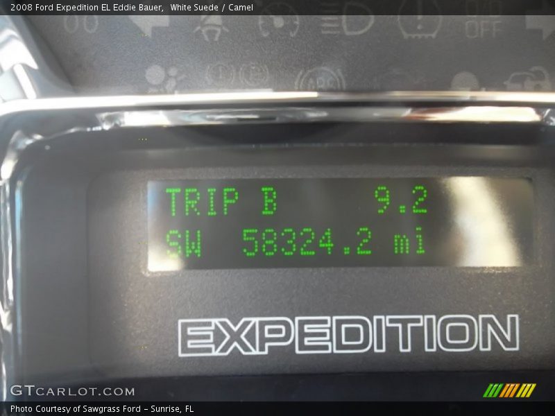 White Suede / Camel 2008 Ford Expedition EL Eddie Bauer