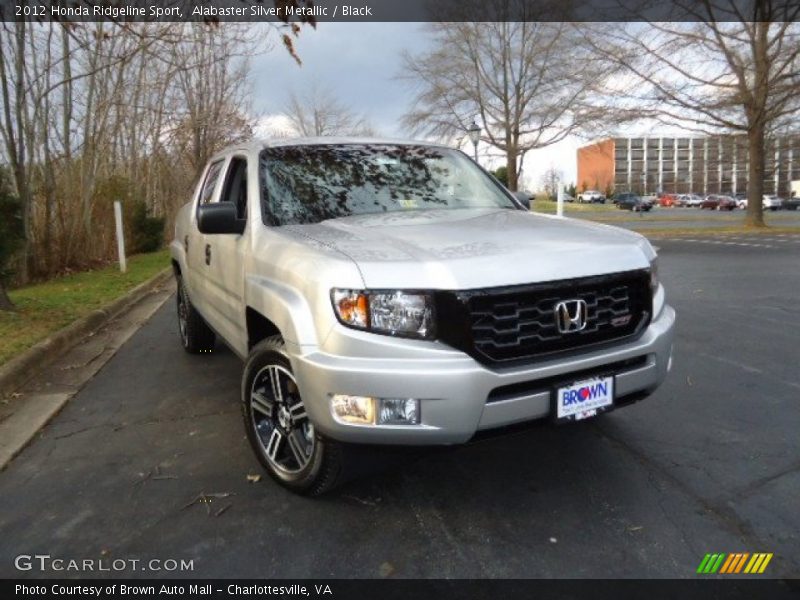 Alabaster Silver Metallic / Black 2012 Honda Ridgeline Sport