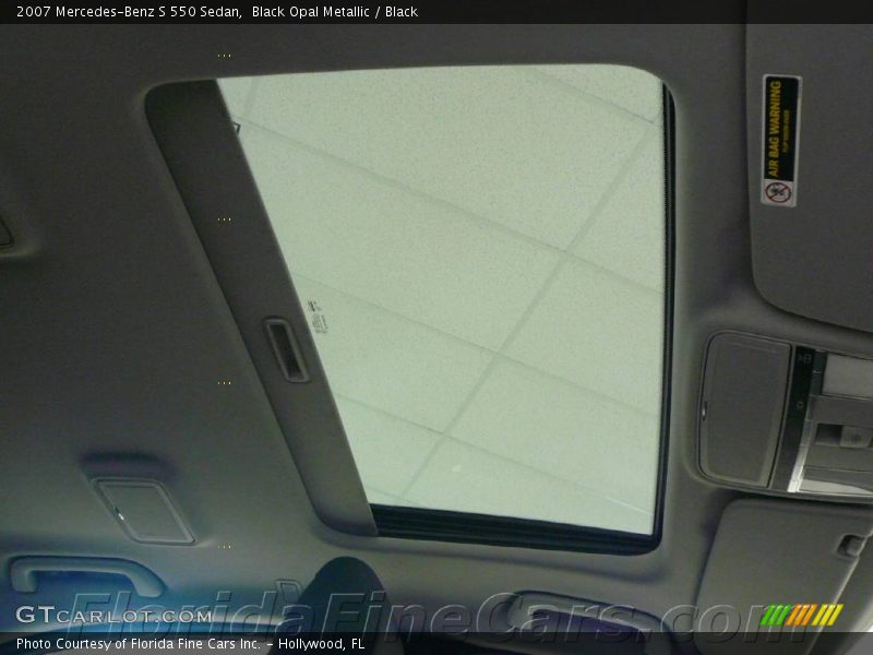 Black Opal Metallic / Black 2007 Mercedes-Benz S 550 Sedan