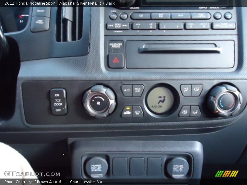 Controls of 2012 Ridgeline Sport