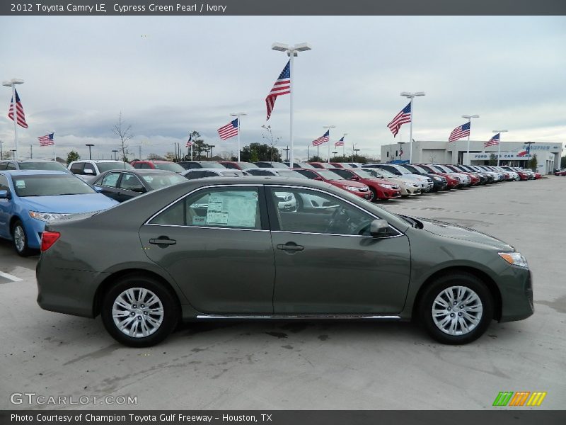 Cypress Green Pearl / Ivory 2012 Toyota Camry LE