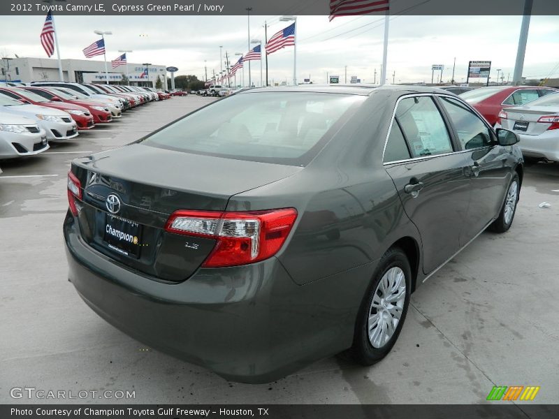 Cypress Green Pearl / Ivory 2012 Toyota Camry LE