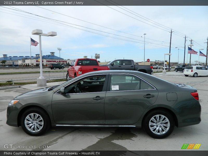 Cypress Green Pearl / Ivory 2012 Toyota Camry LE