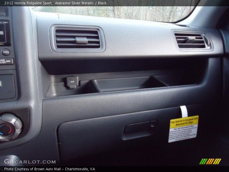 Alabaster Silver Metallic / Black 2012 Honda Ridgeline Sport