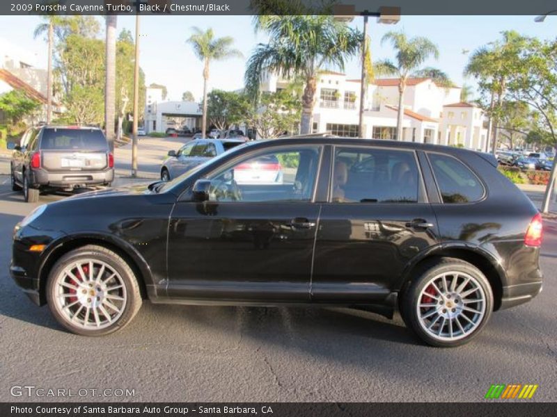 Black / Chestnut/Black 2009 Porsche Cayenne Turbo