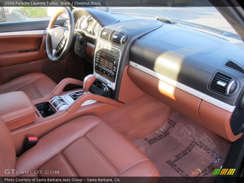 Black / Chestnut/Black 2009 Porsche Cayenne Turbo