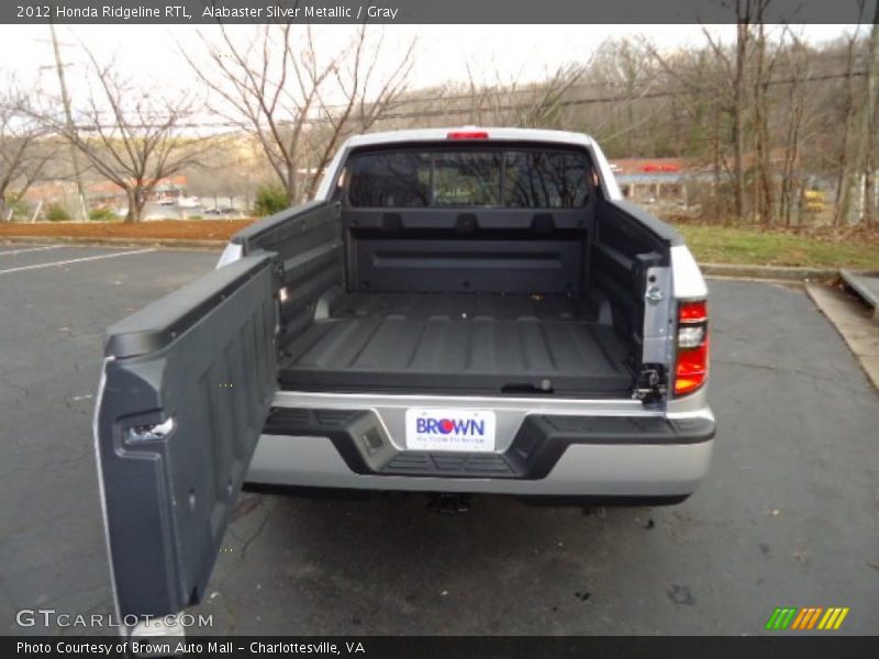 Alabaster Silver Metallic / Gray 2012 Honda Ridgeline RTL