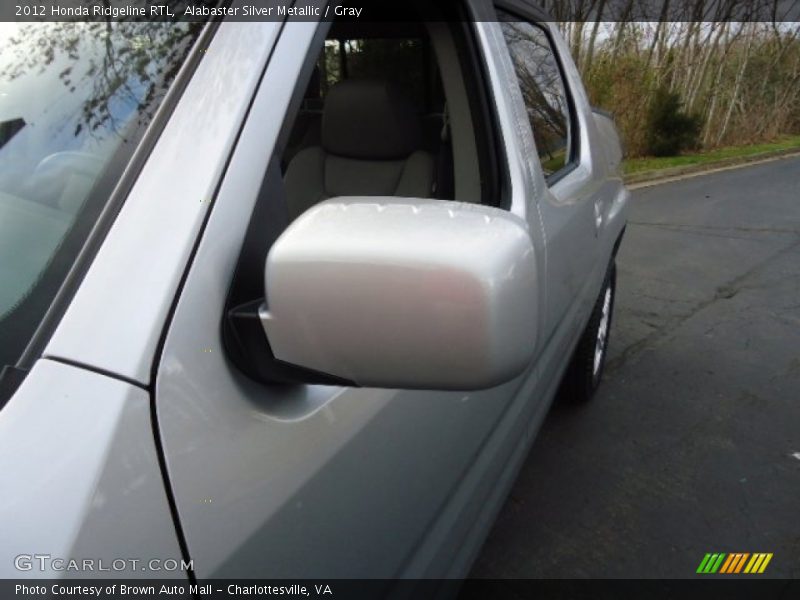 Alabaster Silver Metallic / Gray 2012 Honda Ridgeline RTL