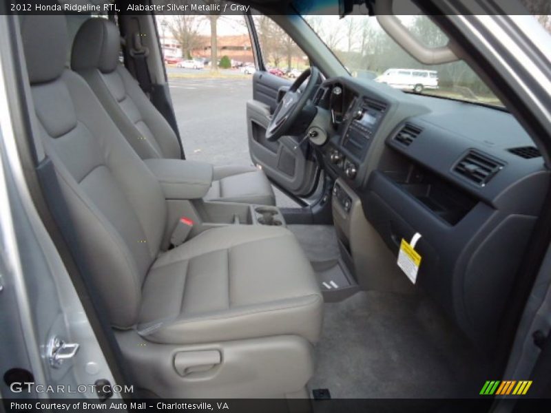 Alabaster Silver Metallic / Gray 2012 Honda Ridgeline RTL