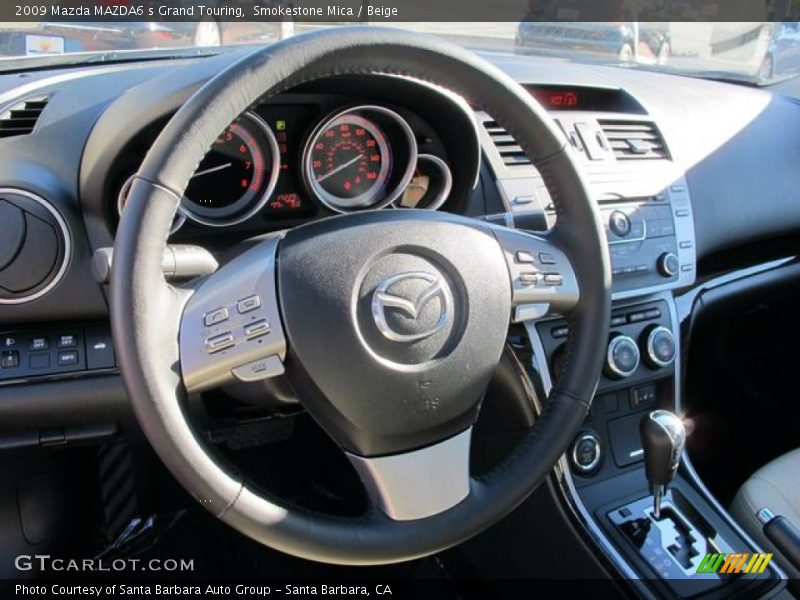 Smokestone Mica / Beige 2009 Mazda MAZDA6 s Grand Touring