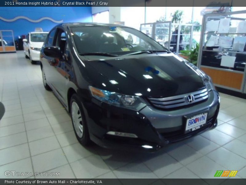 Crystal Black Pearl / Gray 2011 Honda Insight Hybrid LX