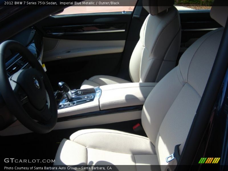 Imperial Blue Metallic / Oyster/Black 2012 BMW 7 Series 750i Sedan