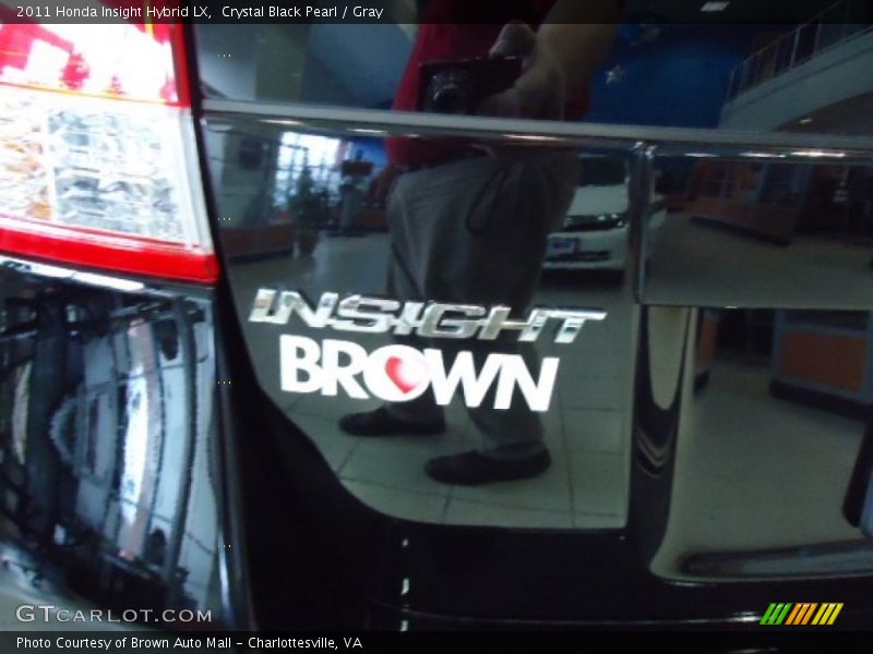 Crystal Black Pearl / Gray 2011 Honda Insight Hybrid LX